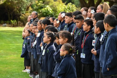 Students from Naenae Primary School