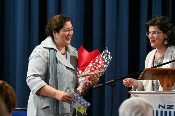 Dame Cindy Kiro at the Women of Worth Awards event