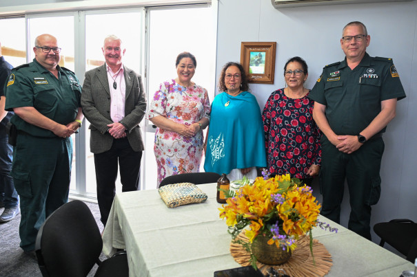 Dame Cindy and guests attending the Community Lunch