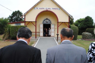 The Governor-General arrives at Arowhenua Marae.