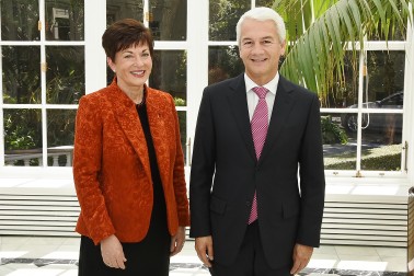 HE The Rt Hon Dame Patsy Reddy, GNZM, QSO, Governor-General of New Zealand, and Mr Fabrizio Marcelli, The Ambassador of Italy.