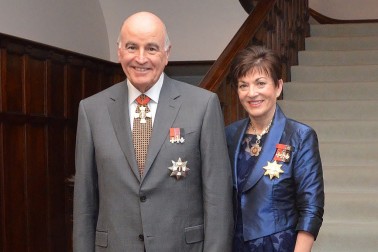 The Governor-General, The Rt Hon Dame Patsy Reddy and Sir David Gascoigne.