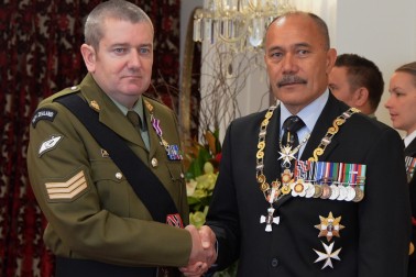 Sergeant David Duncan, NZGD, for an act of exceptional gallantry in a situation of danger.