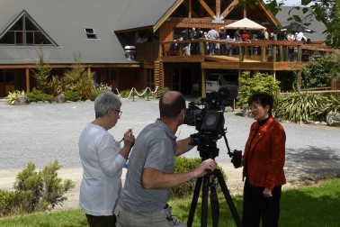 Interview at Mt Lyford Lodge.