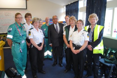 St John and Wellington Free Ambulance staff.