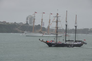 The Spirit of New Zealand and The Esmeralda (Chile).