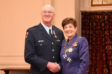 an image of Mr Michael O’Neill, QSM of Gore, for services to the New Zealand Fire Service and the community. 