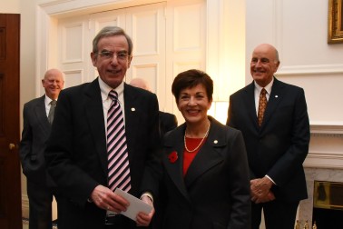 An image of Dame Patsy with Professor Stephen Levine