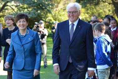 an image of Dame Patsy and President Steinmeier