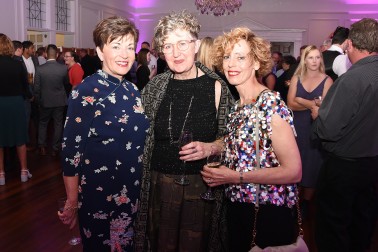 Image of Dame Patsy with designer Liz Mitchell and Jayne Talbot 