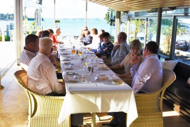 Image of guests at the dinnerfor the Chief of Navy, Rear Admiral John Martin, hosted by Dame Patsy