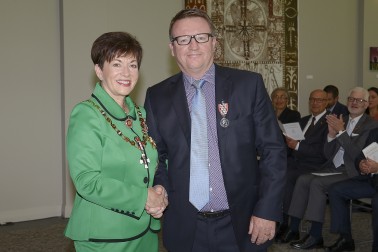 Image of Aiden Bennett and Dame Patsy Reddy