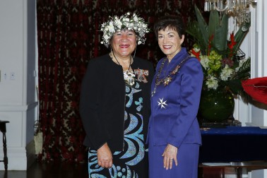Image of Dame Patsy and Mii Hinarere Tupangaia