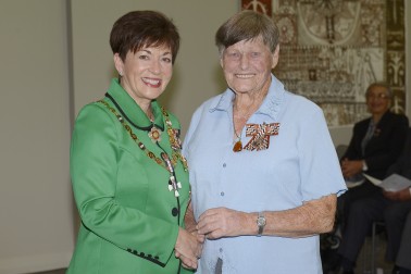 Image of Myra Larcombe and Dame Patsy Reddy