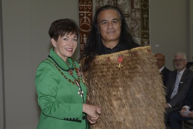 Image of Wetini Mitai-Ngatai and Dame Patsy Reddy