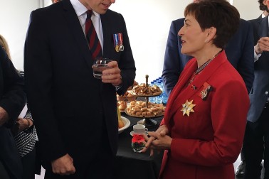 an image of Dame Patsy meeting Prince William