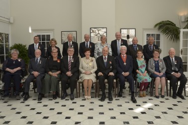 an image of Their Excellencies with the honours recipients