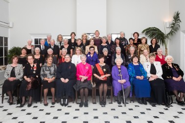 an image of Dame Patsy with Dames and female members of the Order of New Zealand