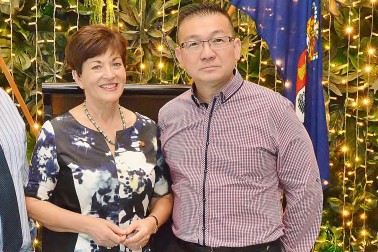 Image of Dame Patsy and Kean Leong of Chubb