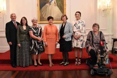 Dame Patsy with Rare Disease Day Award winners
