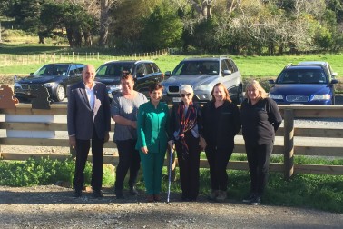 Image of Dame Patsy with the official party at WRDA