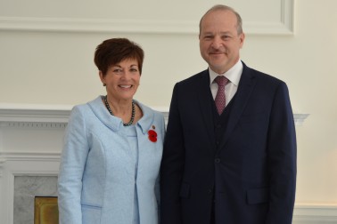 Image of Dame Patsy and Ambassador of the Czech Republic HE Mr Tomáš Dub 
