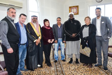 Dame Patsy meeting members of the Muslim community