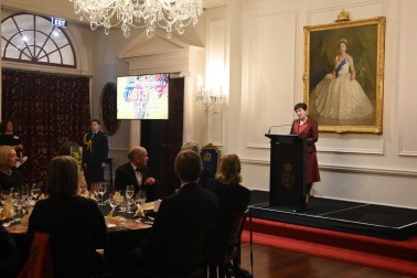 Image of Dame Patsy speaking