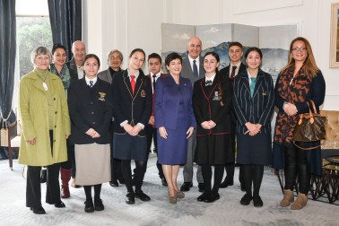 Dame Patsy and Sir David with Pukaki Award winners and accompanying guests