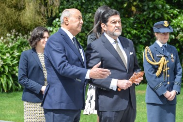 Government House Kaumatua, Professor Piri Sciascia and HE Mr Alfredo Rogerio Perez Bravo