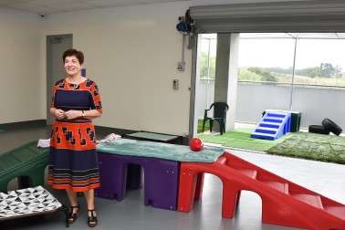 Dame Patsy in the Doggy Daycare Centre