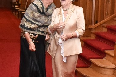 Image of Dame Malvina Major and guest