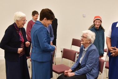 Image of Dame Patsy meeting some of the guests