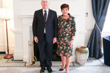 Image of The RT Hon Dame Patsy Reddy and HE Mr Francesco Calogero, Ambassador of Italy