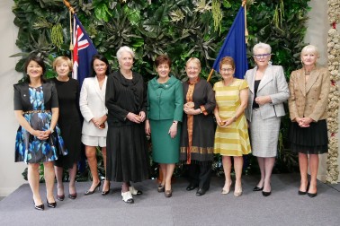 Image of the nine Global Women Honorary Life Members