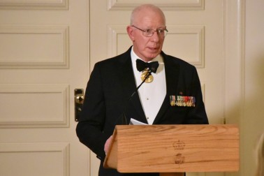 Image of the Governor-General of Australia speaking at the State Dinner
