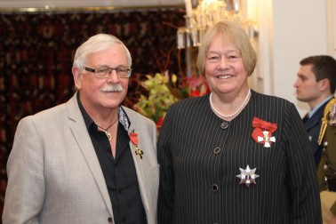 Dame Susan Glazebrook and Professor John Hampton, of Christchurch, ONZM for services to agricultural science