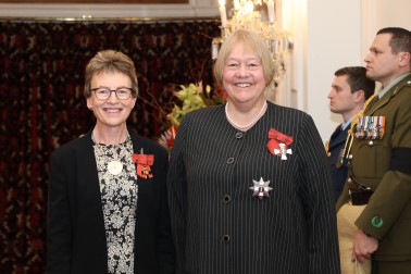 Dame Susan Glazebrook and Ms Anne Urlwin, of Wanaka, ONZM for services to business
