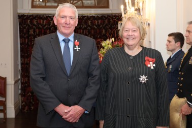 Dame Susan Glazebrook and Detective Inspector Dave de Lange, of Hastings, MNZM for services to the New Zealand Police and the community