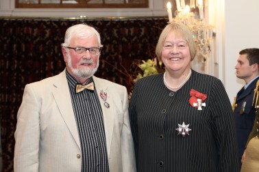 Dame Susan Glazebrook and Mr Graeme Rice, of Dunedin, QSM for services to traffic and road safety