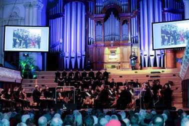 The concert at Dame Cath's memorial