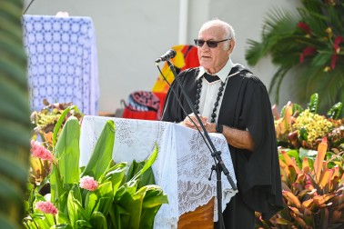 Representative from Te Vānanga Are Tapere o Takitumu speaks