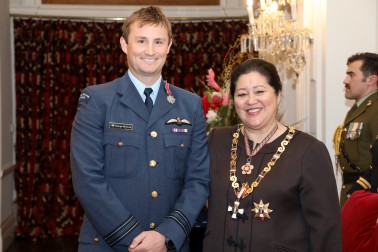 Squadron Leader George McInnes, Dame Cindy Kiro