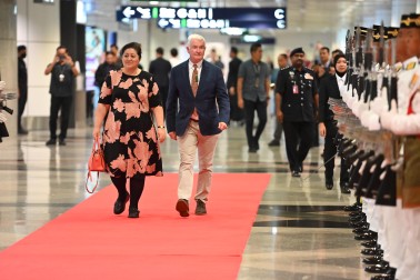 Dame Cindy and Dr Davies arrive in Malaysia 