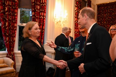 HRH the Duke of Edinburgh with Elizabeth Woolcott 