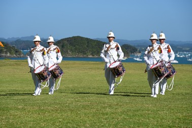 Royal Marine drummers
