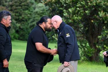 Gen Hurley greeting Mana Whenua