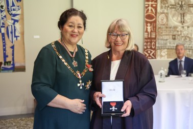 Mrs Bonnie Tucker on behalf of the late Mr Rob Tucker, of New Plymouth, MNZM, for services to photography and the community
