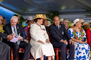 Dame Cindy and Dalton Tagelagi, Prime Minister of Niue