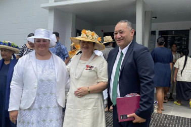 Dame Cindy with Reverend Navy Salatielu